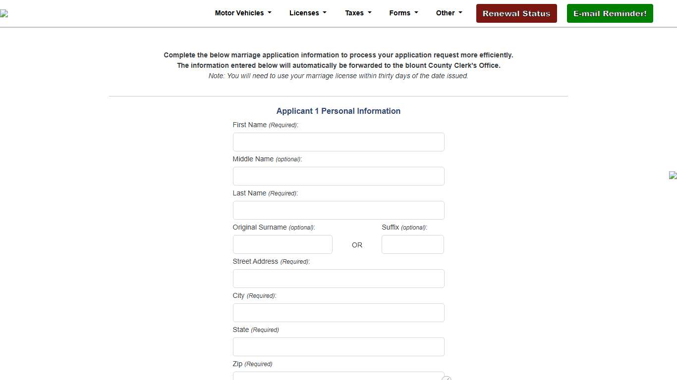 Tennessee County Clerk